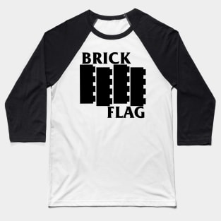 Brick Flag (Black) Baseball T-Shirt